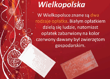 Różowy i biały opłatek